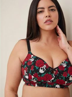 TORRID Wire-Free Push-Up Print 360° Back Smoothing™ Bra