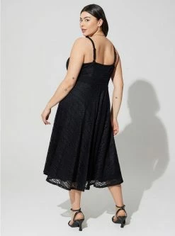 TORRID Midi Lace Skater Dress