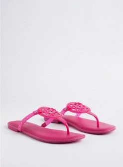 TORRID Medallion T-Strap Sandal (WW)