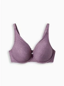 TORRID XO Plunge Heather High Apex Straight Back Bra -Cheap Torrid Shop 15058468 06590 flat