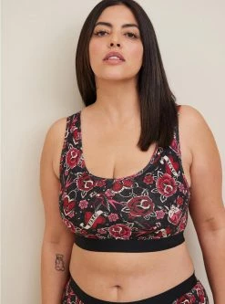 TORRID Unlined Cotton Scoop Bralette -Cheap Torrid Shop 15065256 08197 av3