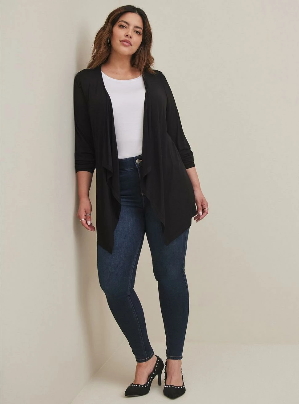 TORRID Super Soft Cardigan Drape Front 4 TORRID Super Soft Cardigan Drape Front - Image 2