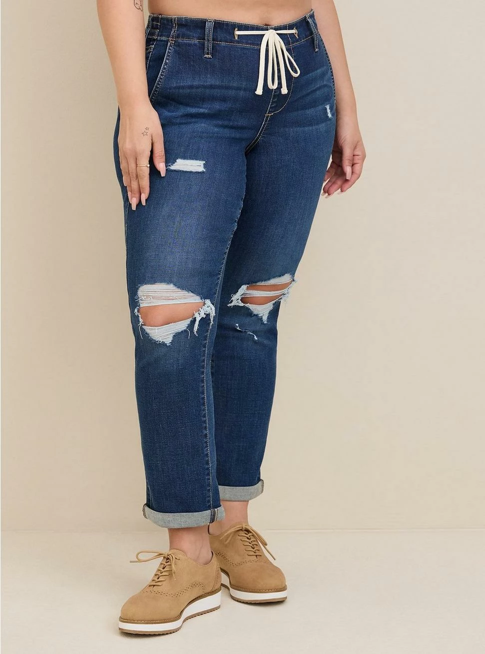 TORRID Pull-On Boyfriend Straight Super Soft Mid-Rise Jean 4 TORRID Pull-On Boyfriend Straight Super Soft Mid-Rise Jean - Image 2