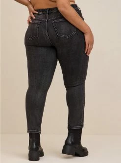 TORRID Pull-On Boyfriend Straight Super Soft Mid-Rise Jean -Cheap Torrid Shop 15226424 09180 av4