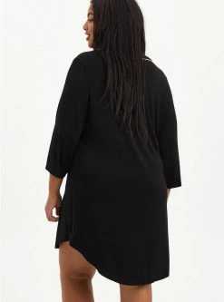 TORRID Super Soft Button Through Sleep Gown -Cheap Torrid Shop 15406515 00684 av3
