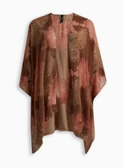 Null Velvet Burnout Ruana -Cheap Torrid Shop 15413980 00136 flat