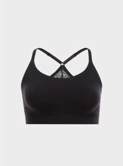 TORRID Unlined Seamless Racerback Bralette -Cheap Torrid Shop 15418543 02124 flat