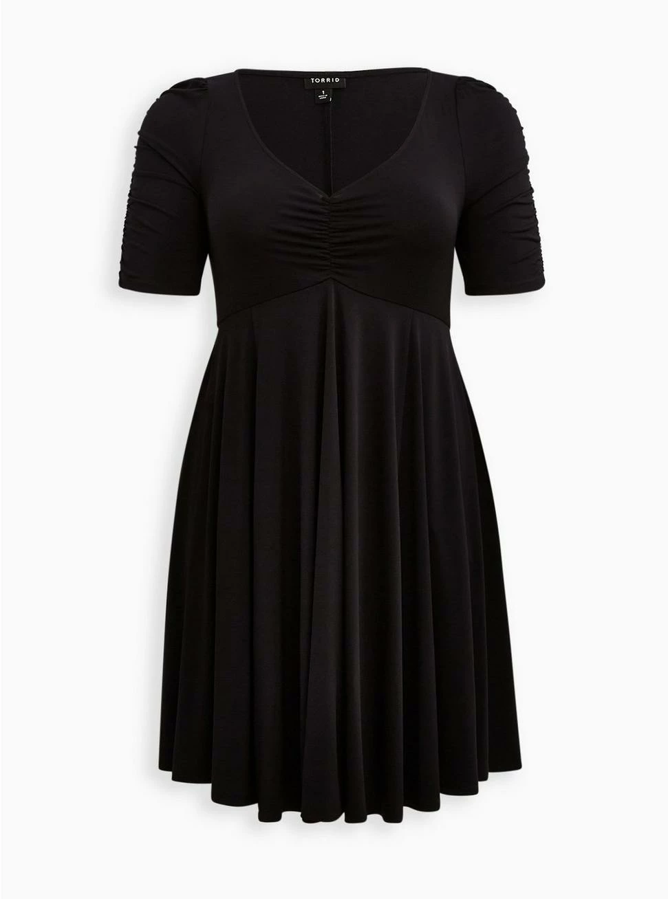 TORRID Mini Studio Knit Cinch Front Skater Dress 7 TORRID Mini Studio Knit Cinch Front Skater Dress - Image 5