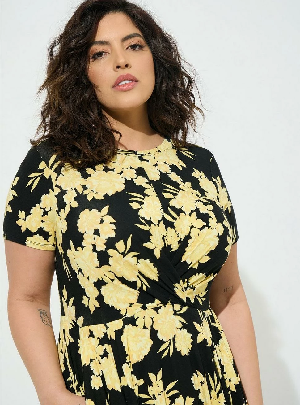 TORRID At The Knee Super Soft Drape Front Skater Dress 6 TORRID At The Knee Super Soft Drape Front Skater Dress - Image 4