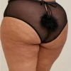 Null Marabou Cut Out Cheeky Panty - Mesh Black -Cheap Torrid Shop 15648735 02124 hi