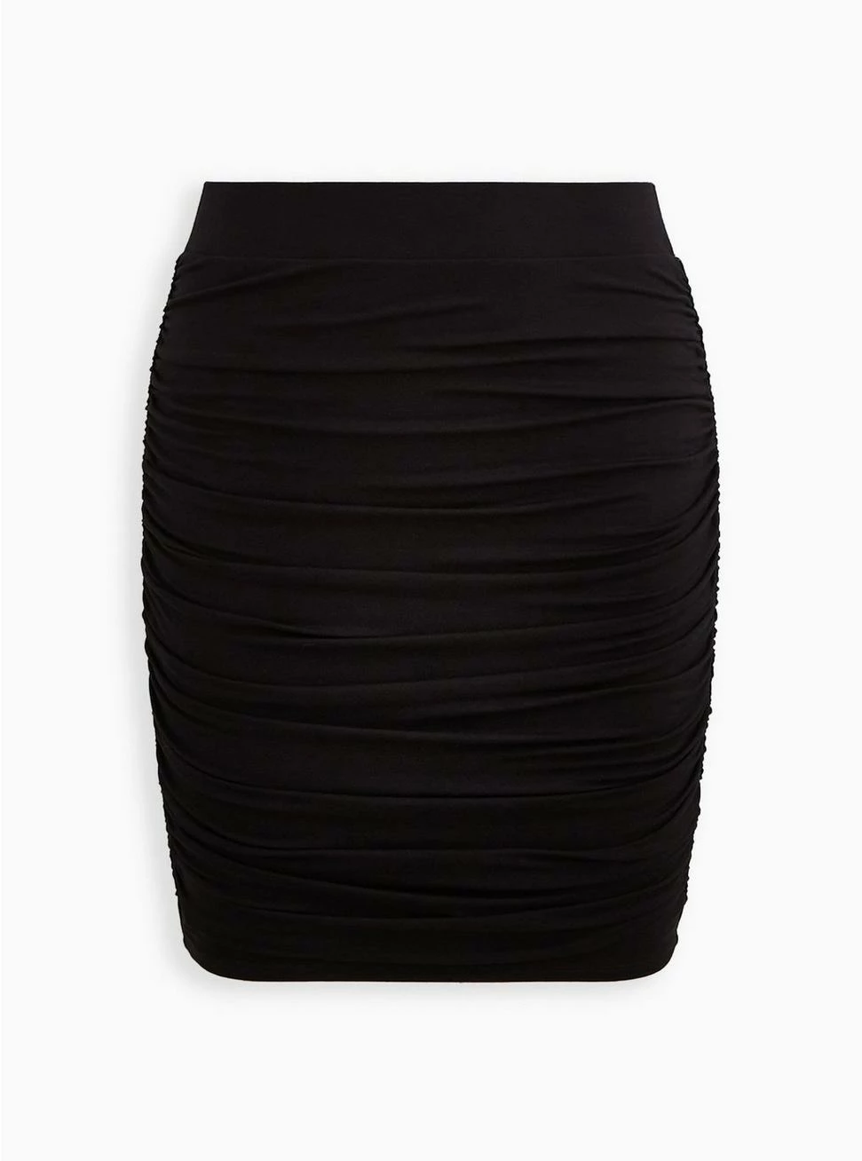 TORRID Cinched Mini Skirt - Super Soft Black 6 TORRID Cinched Mini Skirt - Super Soft Black - Image 4