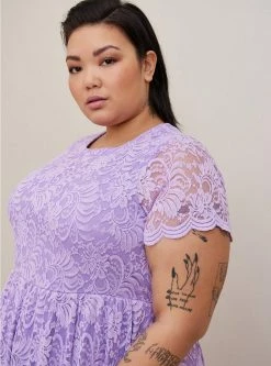 TORRID Midi Lace Fit And Flare Dress -Cheap Torrid Shop 16162596 00149 av3