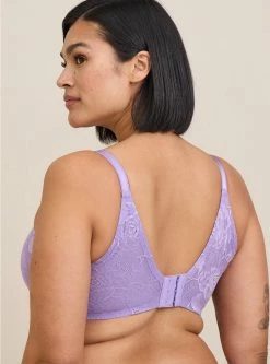 Null Full-Coverage Balconette Lightly Lined Floral Lace 360° Back Smoothing™ Bra -Cheap Torrid Shop 16479543 10186 av2