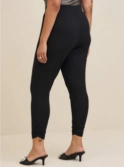 TORRID Crop Pull-On Skinny Studio Cupro High-Rise Side Cinch Pant (Regular) 8 TORRID Crop Pull-On Skinny Studio Cupro High-Rise Side Cinch Pant (Regular) -Cheap Torrid Shop 16748897 00684 av2
