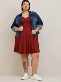 TORRID Mini Super Soft Skater Dress -Cheap Torrid Shop 16749643 02785 av2