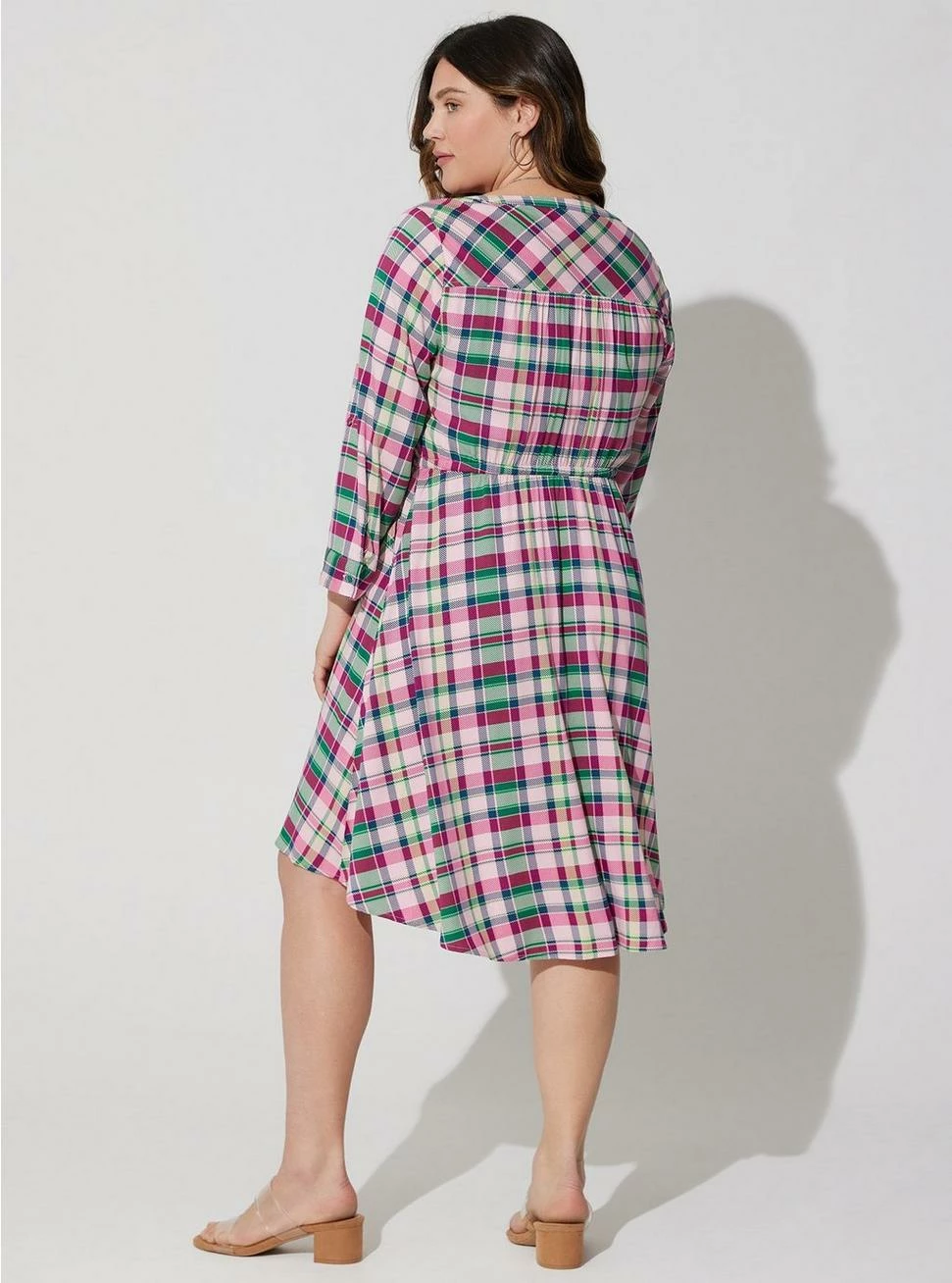 TORRID Mini Challis High-Low Shirt Dress 5 TORRID Mini Challis High-Low Shirt Dress - Image 3