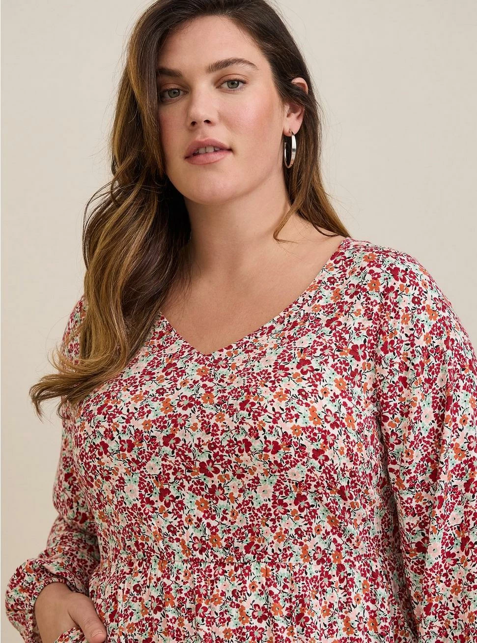 TORRID Voluminous Textured Stretch Rayon Mini Skater Dress 6 TORRID Voluminous Textured Stretch Rayon Mini Skater Dress - Image 4