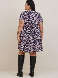 TORRID Mini Studio Knit Surplice Dress -Cheap Torrid Shop 16775184 09856 av2