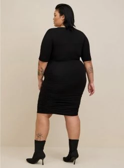TORRID Mini Super Soft Elbow Sleeve Bodycon Dress -Cheap Torrid Shop 16775211 00684 av2