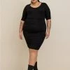 TORRID Mini Super Soft Elbow Sleeve Bodycon Dress 2 TORRID Mini Super Soft Elbow Sleeve Bodycon Dress -Cheap Torrid Shop 16775211 00684 hi