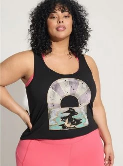 TORRID Performance Cotton Scoop Neck Sleeveless Active Tank