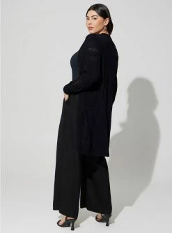 TORRID Duster Open Front Stitch Detail Sweater -Cheap Torrid Shop 16872250 00133 av2