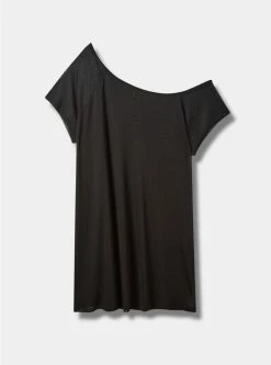 TORRID Mesh Off-Shoulder Coverup Dress -Cheap Torrid Shop 16916167 00684 flat