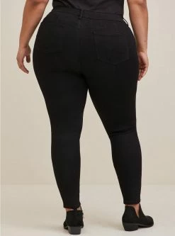 TORRID Bombshell Skinny Premium Stretch High-Rise Destructed Jean 9 TORRID Bombshell Skinny Premium Stretch High-Rise Destructed Jean -Cheap Torrid Shop 16917338 00133 av2