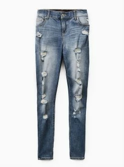 TORRID Bombshell Skinny Premium Stretch High-Rise Destructed Jean -Cheap Torrid Shop 16917338 02046 ls