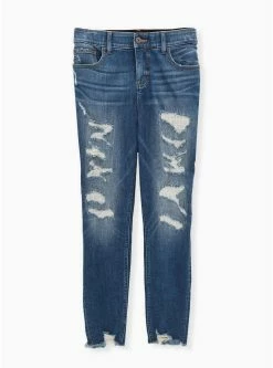 TORRID Bombshell Skinny Premium Stretch High-Rise Destructed Jean -Cheap Torrid Shop 16917338 08343 flat