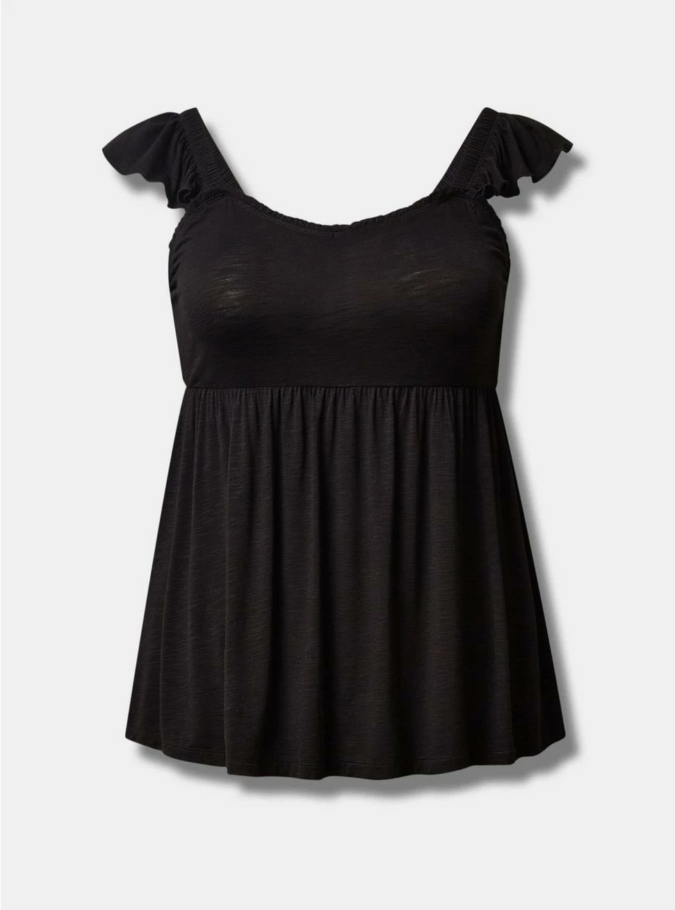 TORRID Babydoll Super Soft Slub Ruffle Shoulder Tank 7 TORRID Babydoll Super Soft Slub Ruffle Shoulder Tank - Image 5