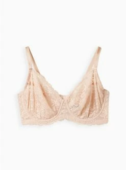 TORRID Full-Coverage Balconette Unlined Lace Straight Back Bra -Cheap Torrid Shop 17191448 02163 flat