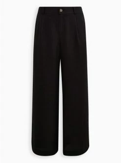 TORRID Wide Leg Studio Linen High-Rise Pant -Cheap Torrid Shop 17223799 00684 flat