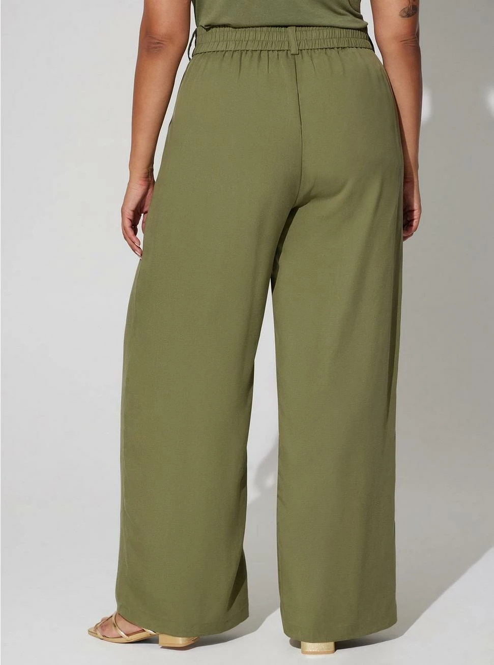 TORRID Wide Leg Studio Linen High-Rise Pant 5 TORRID Wide Leg Studio Linen High-Rise Pant - Image 3