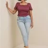 TORRID Stretch Challis Smocked Puff Sleeve Crop Top 1 TORRID Stretch Challis Smocked Puff Sleeve Crop Top -Cheap Torrid Shop 17224717 10131 hi