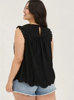 TORRID Eyelet Pintuck Detail Top 9 TORRID Eyelet Pintuck Detail Top -Cheap Torrid Shop 17258367 00684 av2