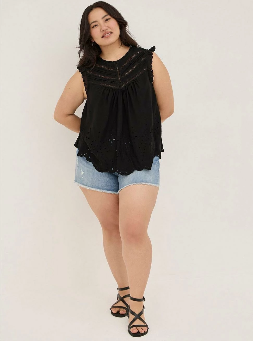 TORRID Eyelet Pintuck Detail Top 6 TORRID Eyelet Pintuck Detail Top - Image 4