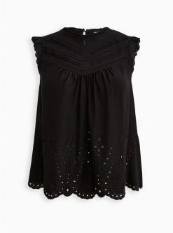TORRID Eyelet Pintuck Detail Top 11 TORRID Eyelet Pintuck Detail Top -Cheap Torrid Shop 17258367 00684 flat