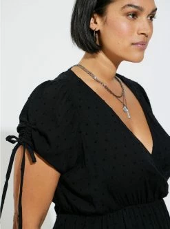 TORRID Midi Swiss Linen Surplice Dress -Cheap Torrid Shop 17369999 00684 av3