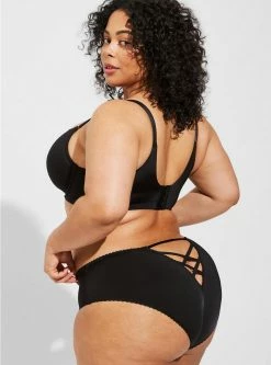 TORRID Second Skin Microfiber Hipster Panty With Cage Back -Cheap Torrid Shop 17498261 02124 av2