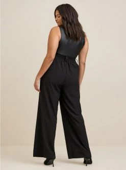 TORRID Wide Leg Stretch Crepe High-Rise Pant -Cheap Torrid Shop 17518105 00684 av2