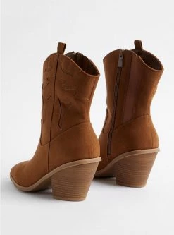 TORRID Western Pull-On Bootie (WW) -Cheap Torrid Shop 17591089 00128 av3