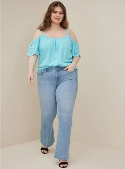 TORRID Challis Embroidered Cold Shoulder Top 8 TORRID Challis Embroidered Cold Shoulder Top -Cheap Torrid Shop 17609536 06075 av1