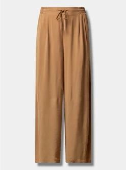 TORRID Pull-On Wide Leg Stretch Challis High-Rise Pant -Cheap Torrid Shop 17656887 10374 flat