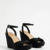 TORRID Twist Front Platform Wedge - Black (WW) -Cheap Torrid Shop 18265392 00133 hi
