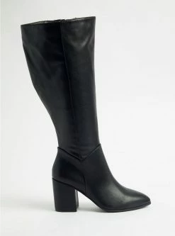 TORRID Pointed Toe Heel Knee Boot (WW) 15 TORRID Pointed Toe Heel Knee Boot (WW) -Cheap Torrid Shop 18285733 00133 av6