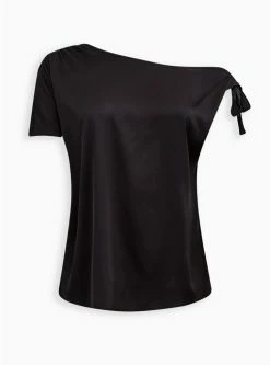 TORRID Satin Off-Shoulder Top -Cheap Torrid Shop 18305163 00684 flat