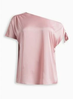 TORRID Satin Off-Shoulder Top -Cheap Torrid Shop 18305163 10324 flat