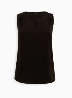 TORRID Studio Crepe De Chine Woven Metal Keyhole Tank 11 TORRID Studio Crepe De Chine Woven Metal Keyhole Tank -Cheap Torrid Shop 18411821 00684 flat