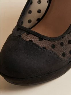 TORRID Dot Mesh Platform Wedge (WW) 10 TORRID Dot Mesh Platform Wedge (WW) -Cheap Torrid Shop 18437920 00133 av3